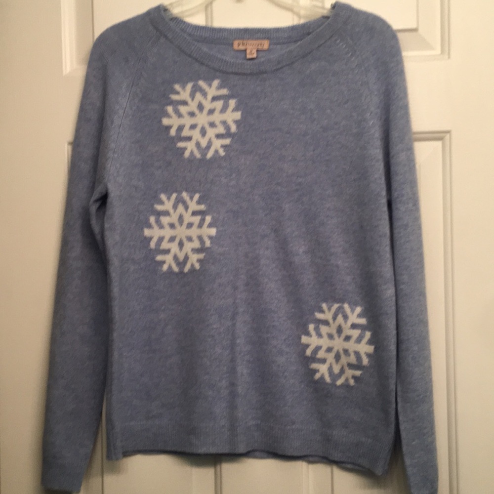 NWOT Cashmere Snowflake sweater